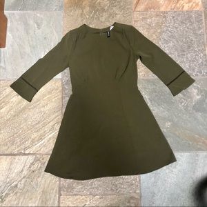 H&M Olive Green 3/4 sleeve dress